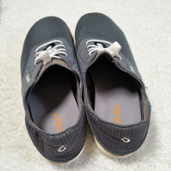 OluKai Nohea Moku Casual Drop Heel Gray Blue Shoes 10283-6C6C Men's Size 9 - Picture 4 of 7